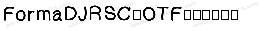 FormaDJRSC_OTF字体转换