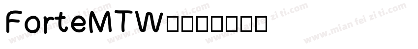 ForteMTW0字体转换