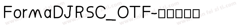 FormaDJRSC_OTF字体转换