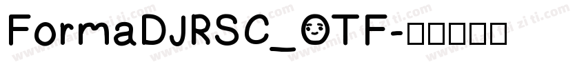 FormaDJRSC_OTF字体转换