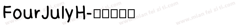 FourJulyH字体转换