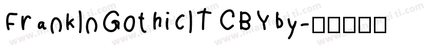 FrankInGothicITCBYby字体转换