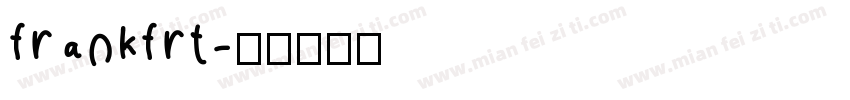 frankfrt字体转换