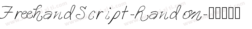 FreehandScript-Random字体转换