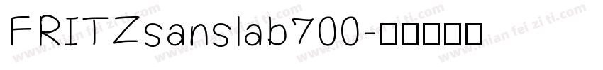 FRITZsanslab700字体转换