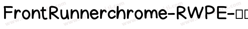 FrontRunnerchrome-RWPE字体转换