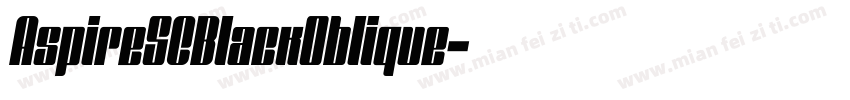 AspireSCBlackOblique字体转换