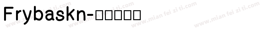 Frybaskn字体转换