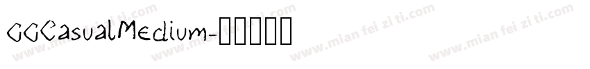 GGCasualMedium字体转换