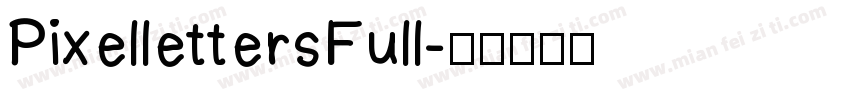 PixellettersFull字体转换