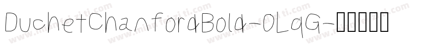 DuchetChanfordBold-0LqG字体转换