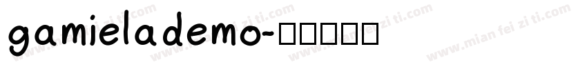 gamielademo字体转换