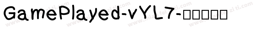 GamePlayed-vYL7字体转换