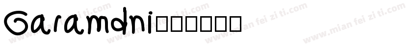 Garamdni字体转换