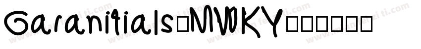 Garanitials-MWKY字体转换