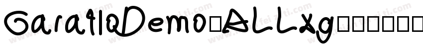 GaratloDemo-ALLxg字体转换