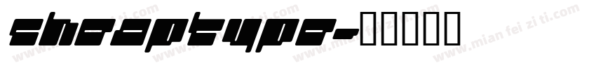 cheaptype字体转换
