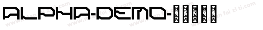 ALPHA-Demo字体转换