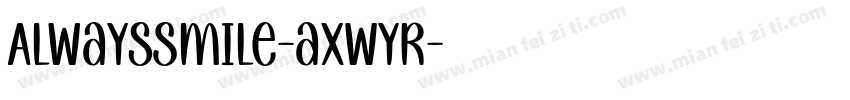 AlwaysSmile-axWYR字体转换