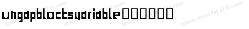 UngapBlocksVariable字体转换