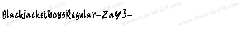 BlackjacketboysRegular-ZaY3字体转换