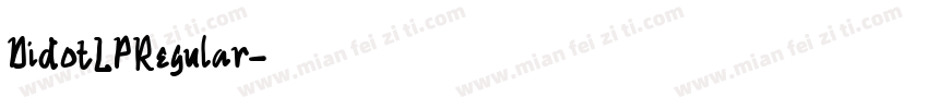 DidotLPRegular字体转换
