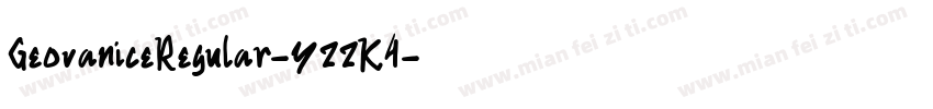 GeovaniceRegular-YzzK4字体转换