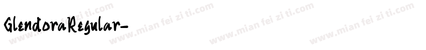 GlendoraRegular字体转换