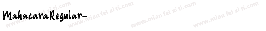 MahacaraRegular字体转换