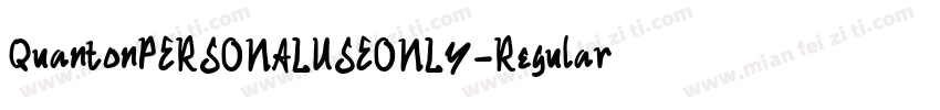 QuantonPERSONALUSEONLY-Regular字体转换