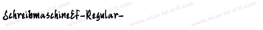 SchreibmaschineEF-Regular字体转换