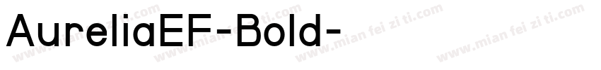 AureliaEF-Bold字体转换