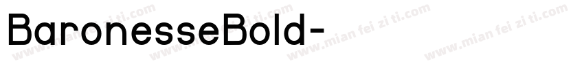 BaronesseBold字体转换