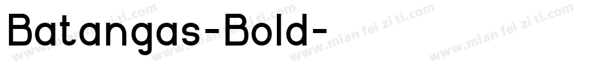 Batangas-Bold字体转换