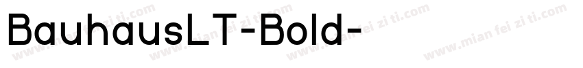 BauhausLT-Bold字体转换