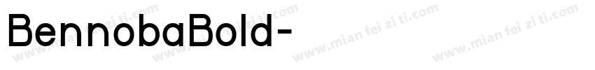 BennobaBold字体转换