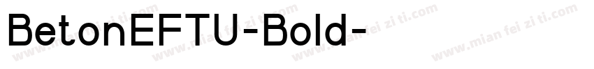 BetonEFTU-Bold字体转换