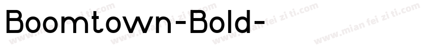 Boomtown-Bold字体转换