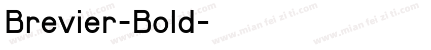 Brevier-Bold字体转换