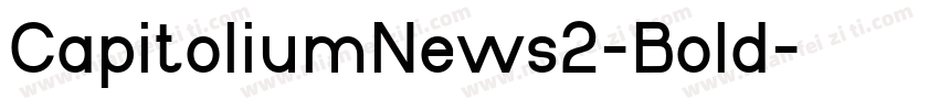 CapitoliumNews2-Bold字体转换