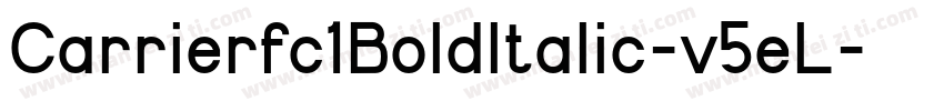 Carrierfc1BoldItalic-v5eL字体转换