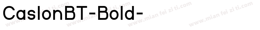 CaslonBT-Bold字体转换