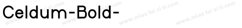 Celdum-Bold字体转换