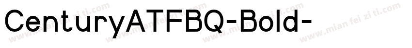CenturyATFBQ-Bold字体转换