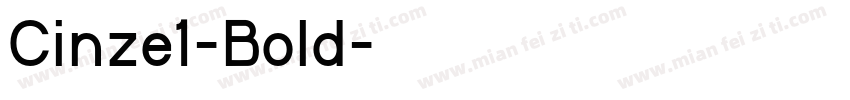 Cinze1-Bold字体转换