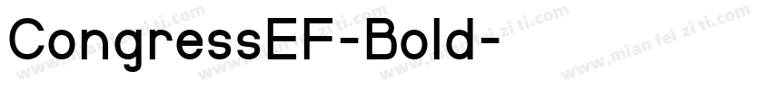 CongressEF-Bold字体转换