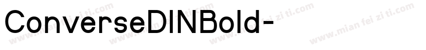 ConverseDINBold字体转换