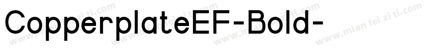 CopperplateEF-Bold字体转换
