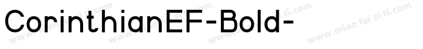 CorinthianEF-Bold字体转换