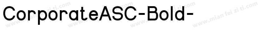 CorporateASC-Bold字体转换